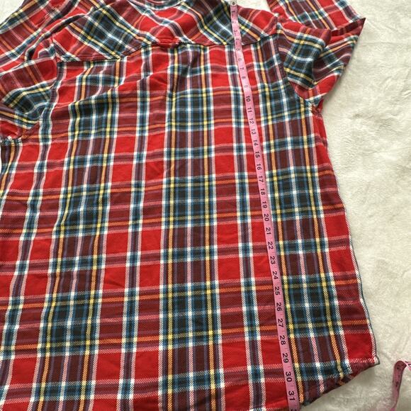 Alpine Design Heavyweight Flannel Shirt Men’s Size XL Red Blue Yellow Plaid New - Picture 11 of 13